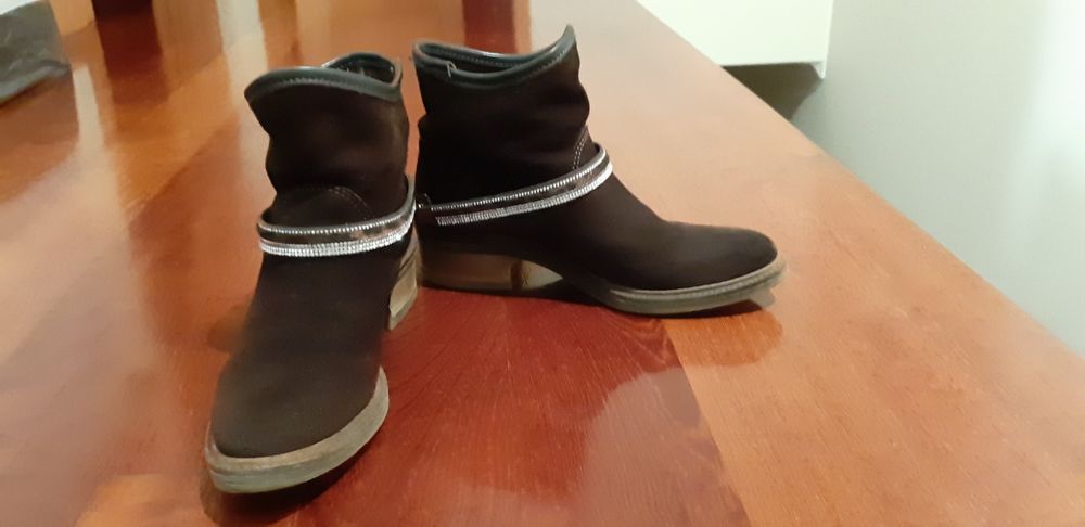 Botas Camurça Castanha - Foreva - como novas