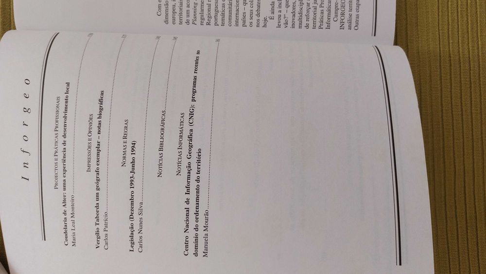 Logística e Transporte na Nova Europa, Inforgeo 7 e 8