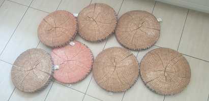 Poduszki na krzesła plastry drewna Smukee 7 sztuk