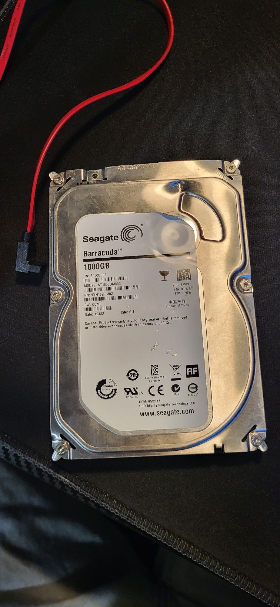 Sprzedam Dysk hdd Seagate Barracuda 1TB