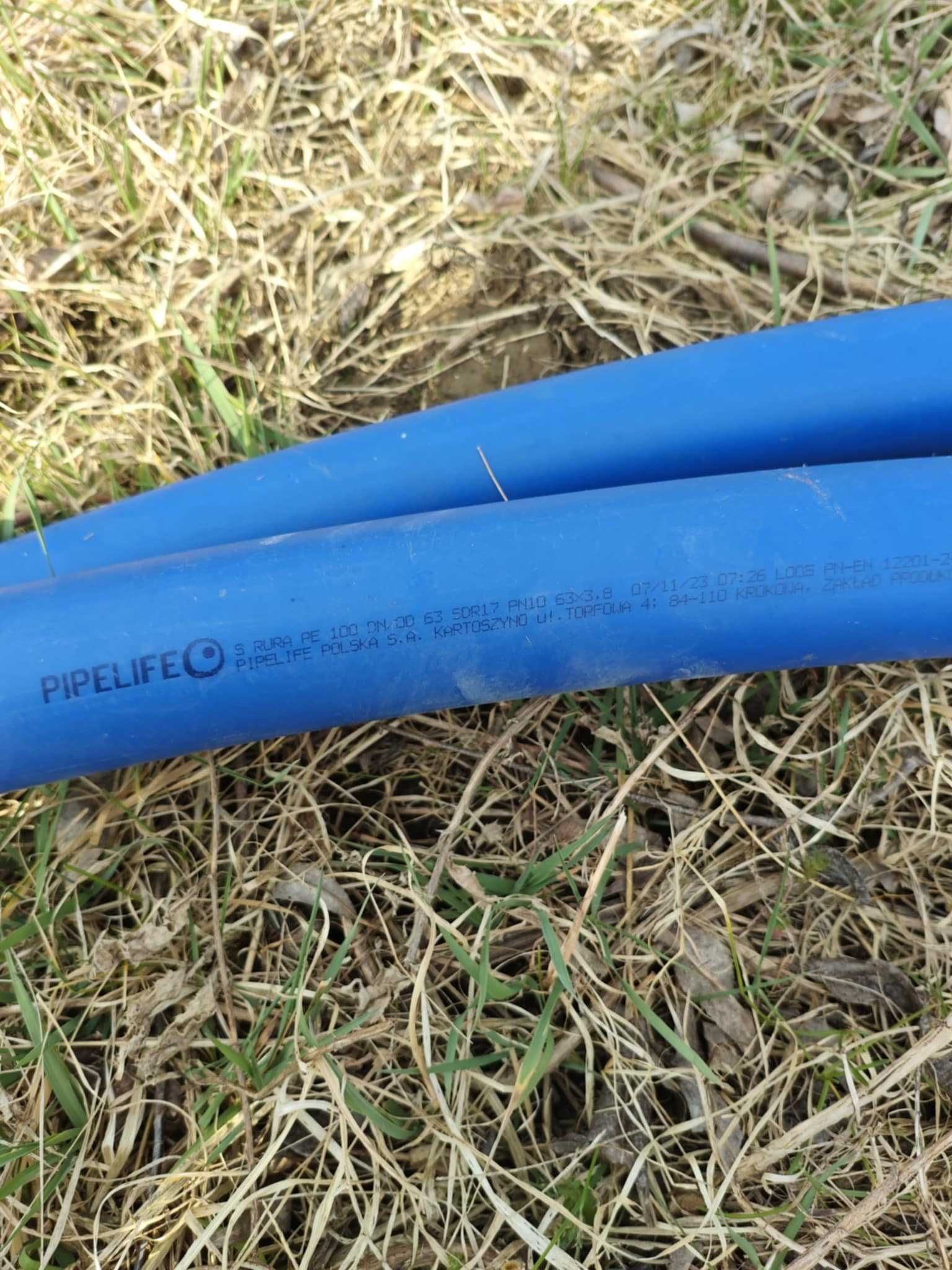 Do sprzedania rura pe100, 63mm, sdr17