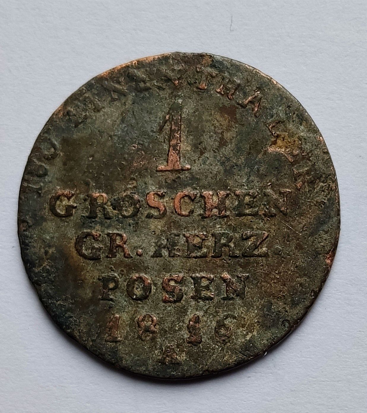 Moneta 1 Grosz 1816 Wielkie Księstwo Poznańskie