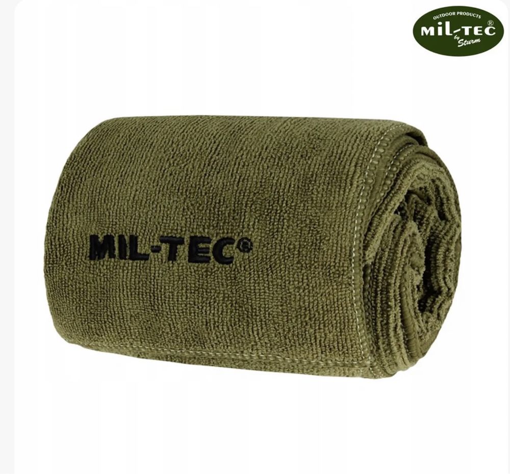 Рушник Mil-Tec®/Армейское полотенце Mil-Tec Sturm Olive с чехлом