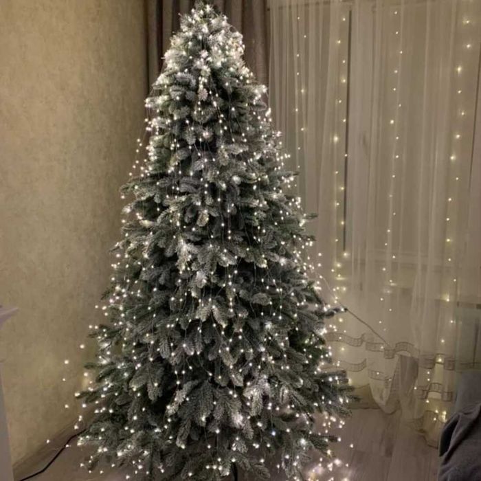 гірлянда на ялинку, гірлянда кінський хвіст, герлянда роса