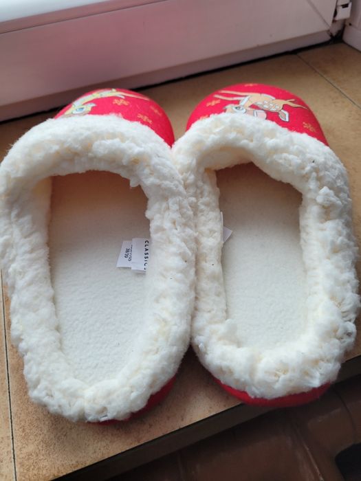 Nowe cieple kapcie damskie 38/39