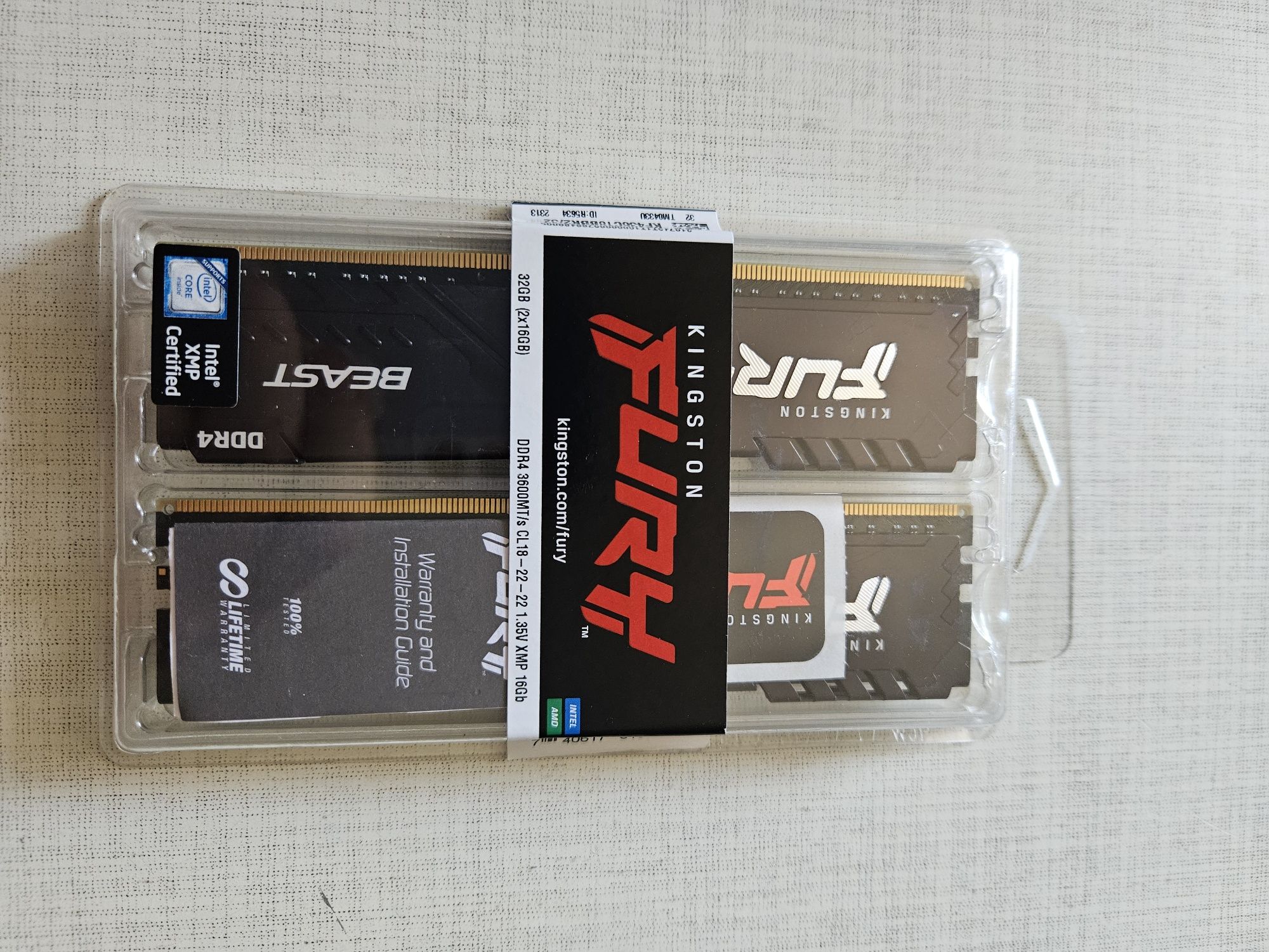 Kingston Fury DDR4-3600 32768 32gb