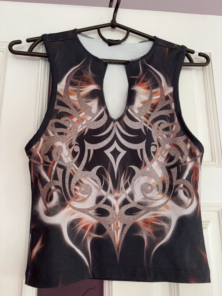 Топ майка трайбл в стилі y2k dollskill demonia new rock