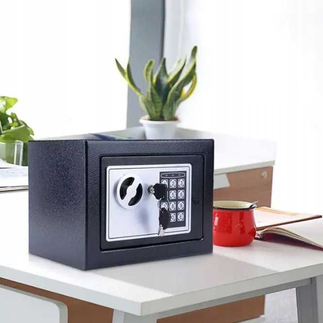 Sejf Domowy Ścienny Kasa Pancerna Stalowy Szyfr Zamek Elektroniczny