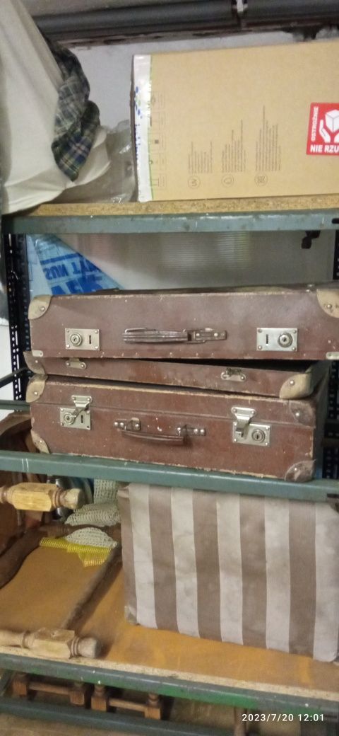Stare walizki vintage - komplet