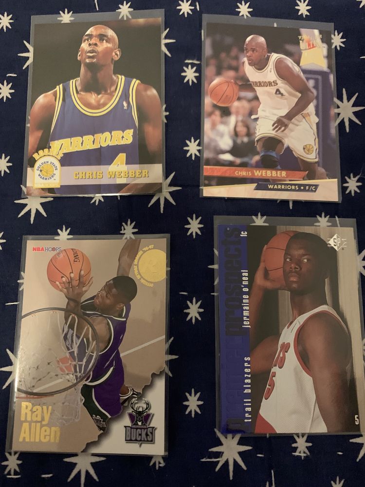 Cartas rookie cards lendas da NBA