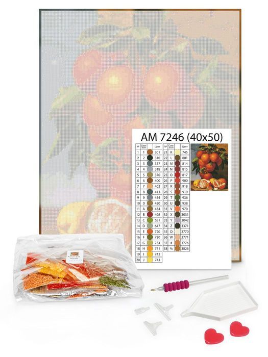 Diamentowa Mozaika Poprzez Fale 40X50 Płótno + Cyrkonie + Rysik 3W1