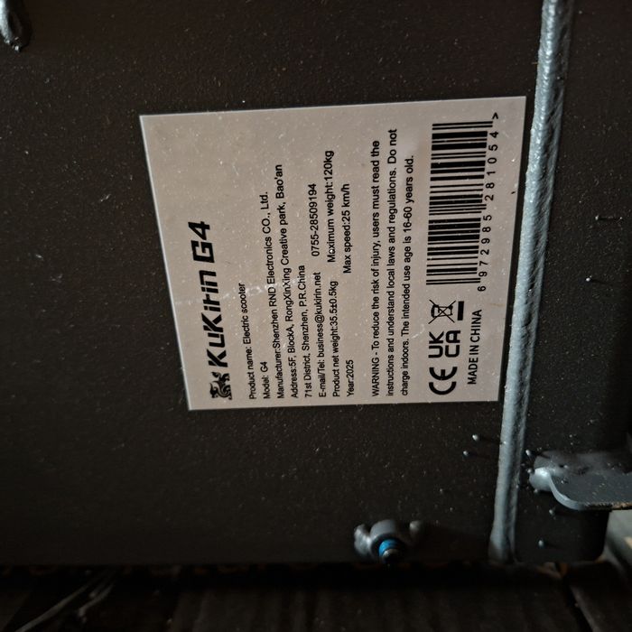 G4 KuKirin hulajnoga elektryczna