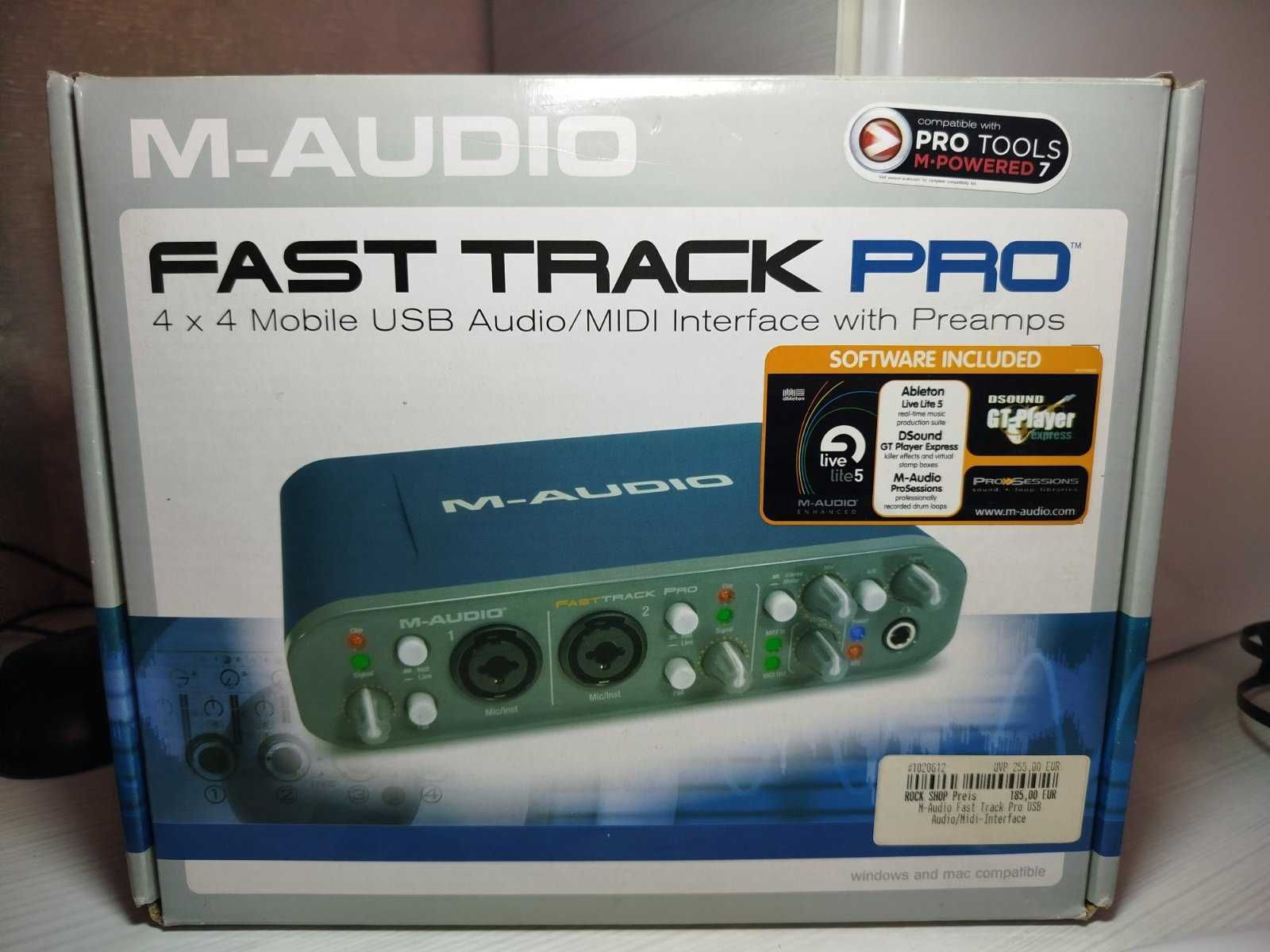Аудиоинтерфейс М-AUDIO TRACK PRO