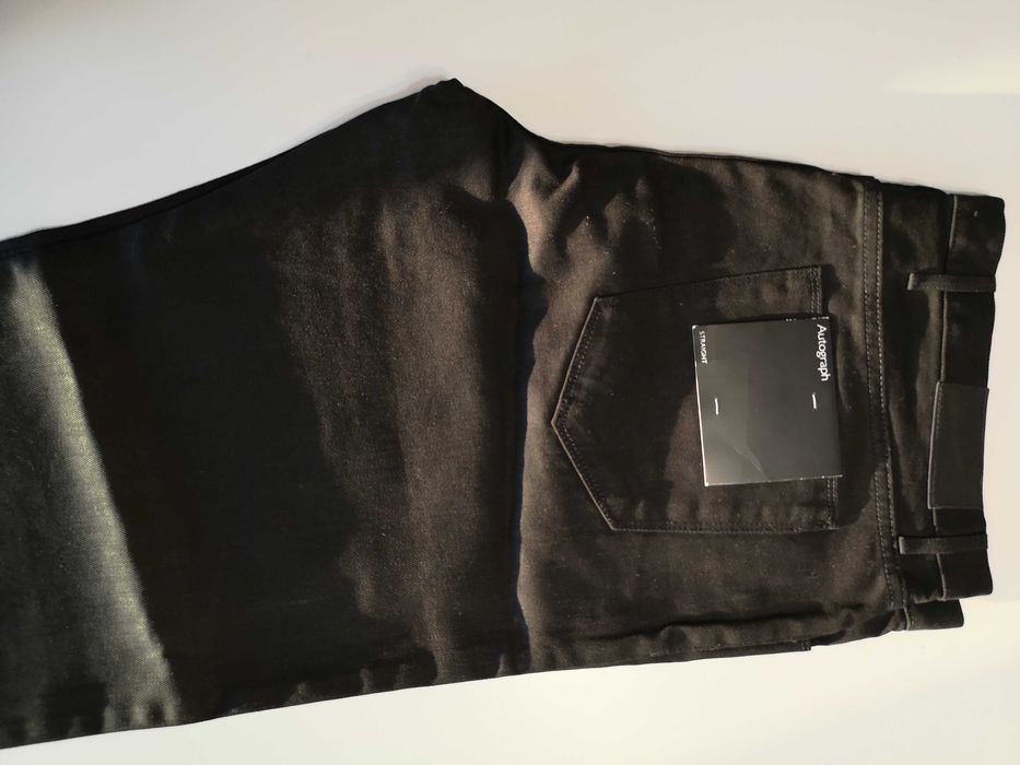 Marks & Spencer Autograph spodnie czarne 107 cm 79 cm / 42W 31L