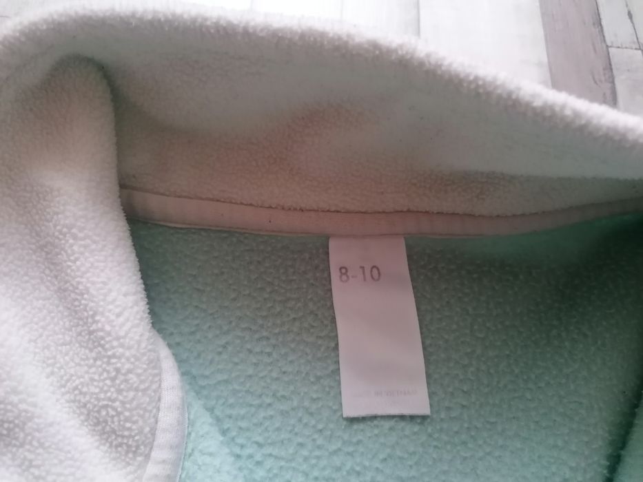 bluza polar że stójką 152 miętowy na dziewczynkę