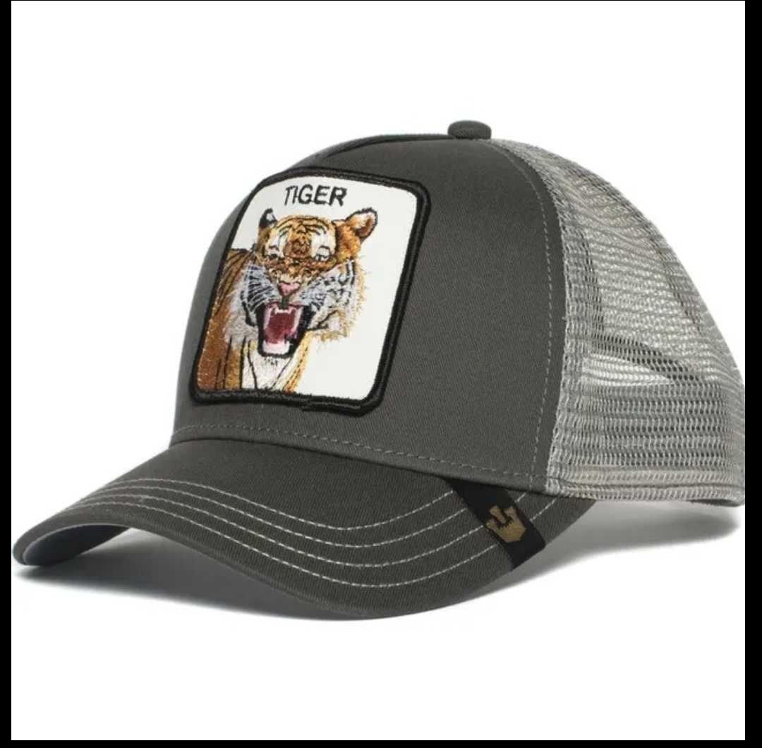 Новая кепка бейсболка Trucker tiger тигр
