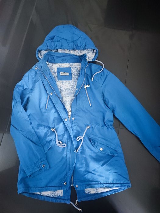 Kurtka parka niebieska m-l