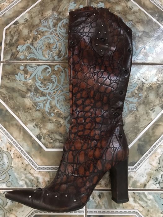 Сапоги Козаки, натуральная кожа, 39р Италия