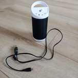 HYKKER głośnik bezprzewodowy bluetooth mp3 lampka LED BIAŁY