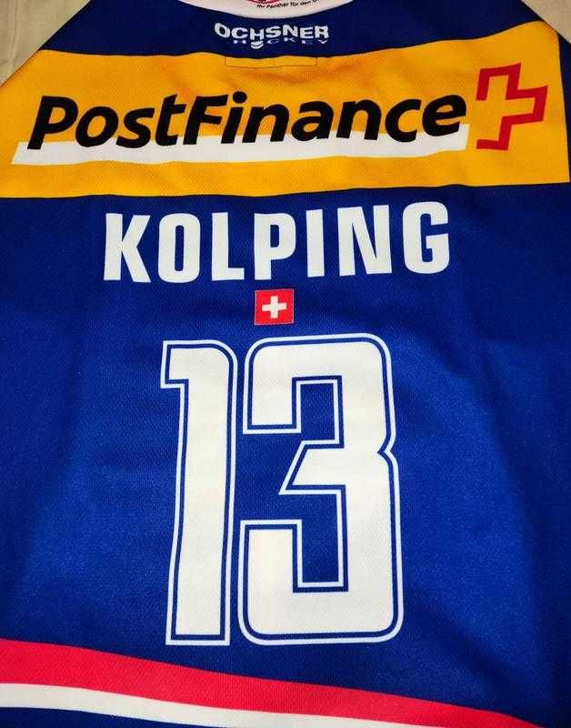 Хоккей, jersey EHC Kloten Ochsner Swiss, Kolping, XL