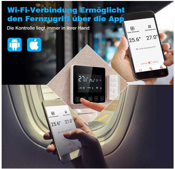 Inteligentny termostat Wifi elektryczne ogrzewanie podłogowe SWAREY