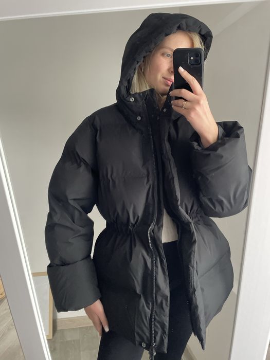 Пуффер вікдей weekday hm теплий сірий