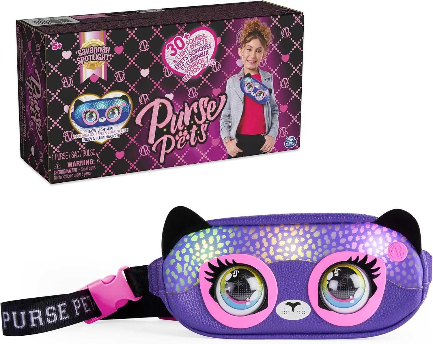 Інтерактивна сумочка бананка Гепард Spin Master Purse Pets Savannah