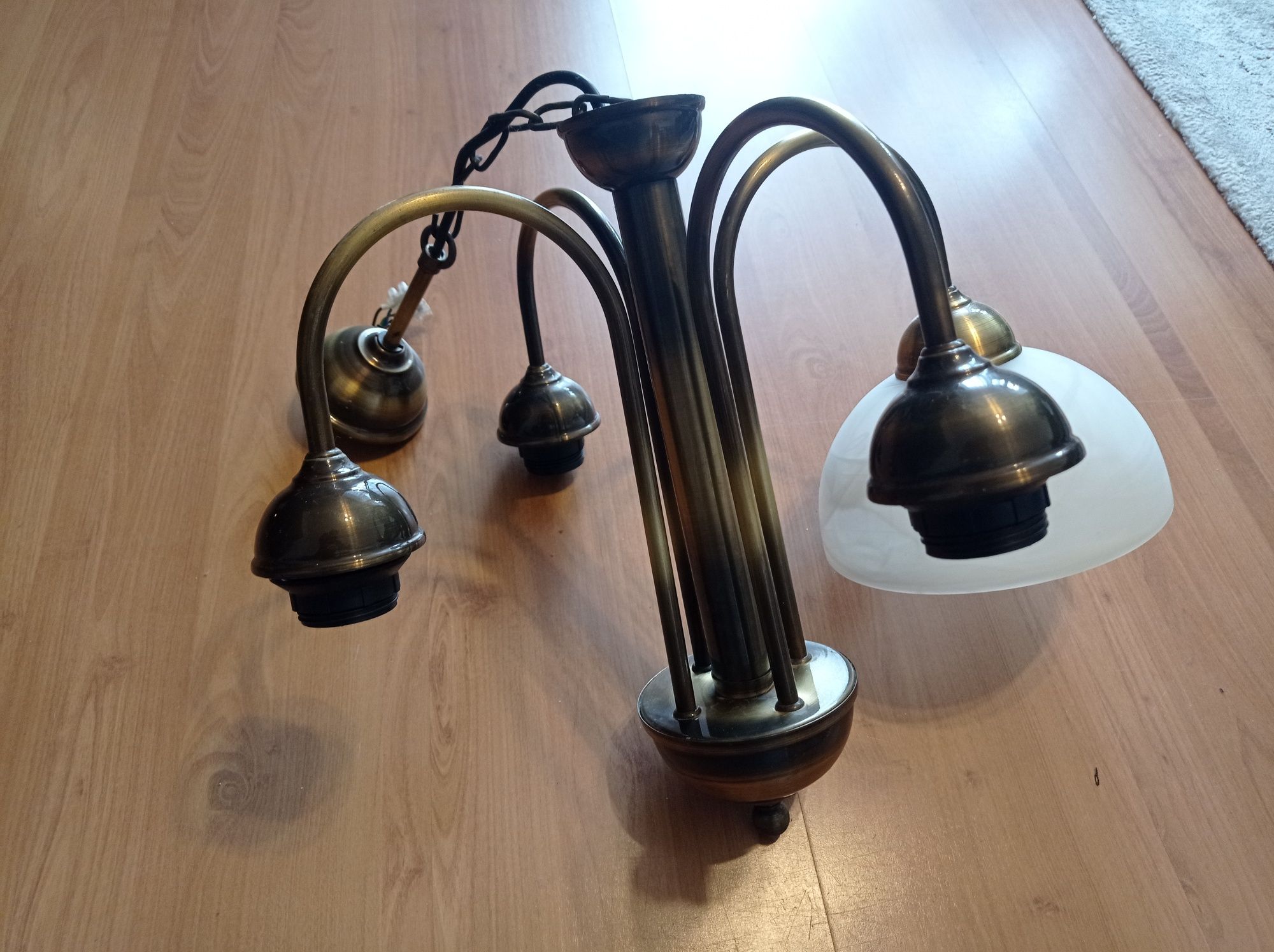 Lampa wisząca  - ciemna satyna