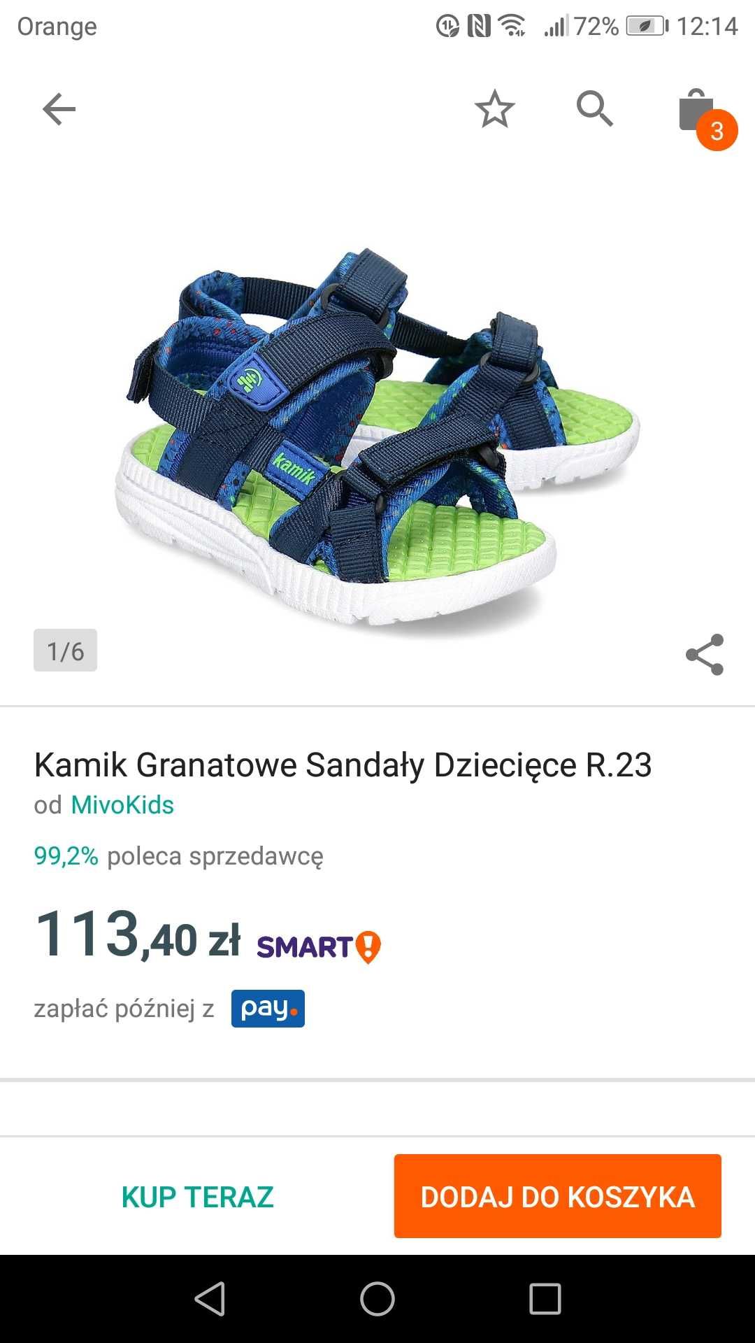 Sandałki Kamik rozm 23