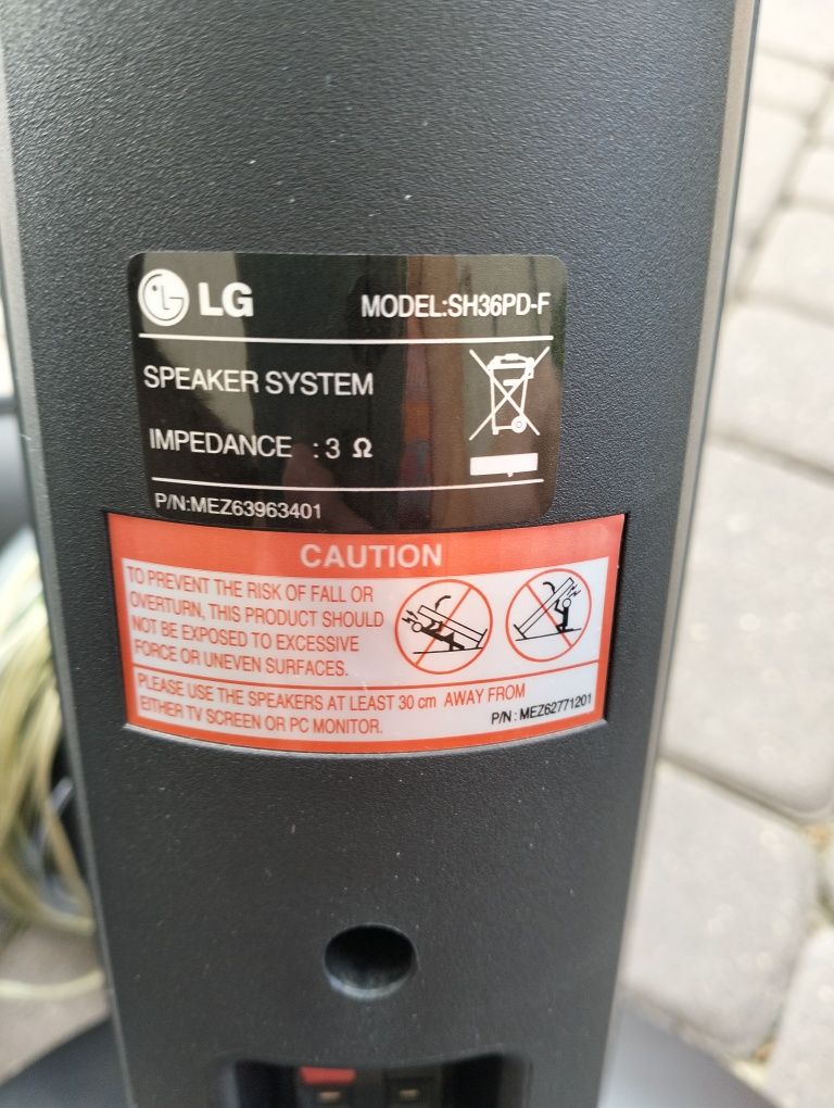 Zestaw kina domowego LG model HT306PD