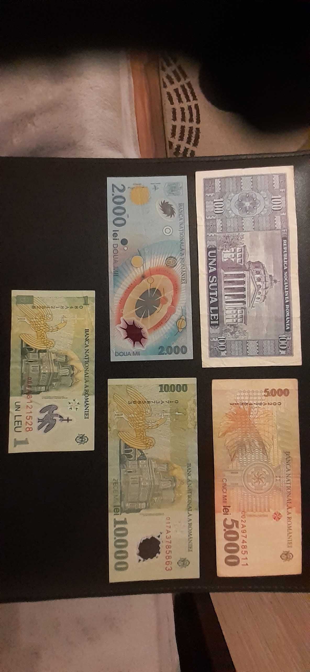 Banknoty Bułgarii, Rumunii i Słowacji.