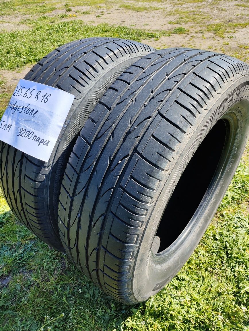 Літня гума Bridgestone 215 65 R16 пара.