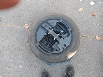 Koło zapasowe z wkładem lewarkiem i kluczem  renault scenic 2