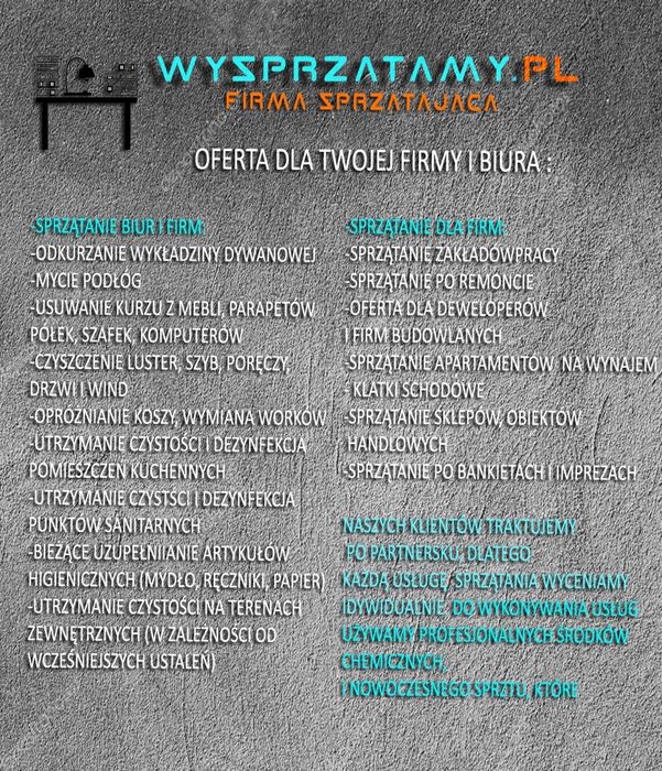 WYSPRZATAMY.COM.PL Firma sprzątająca Leszno  wielkopolska