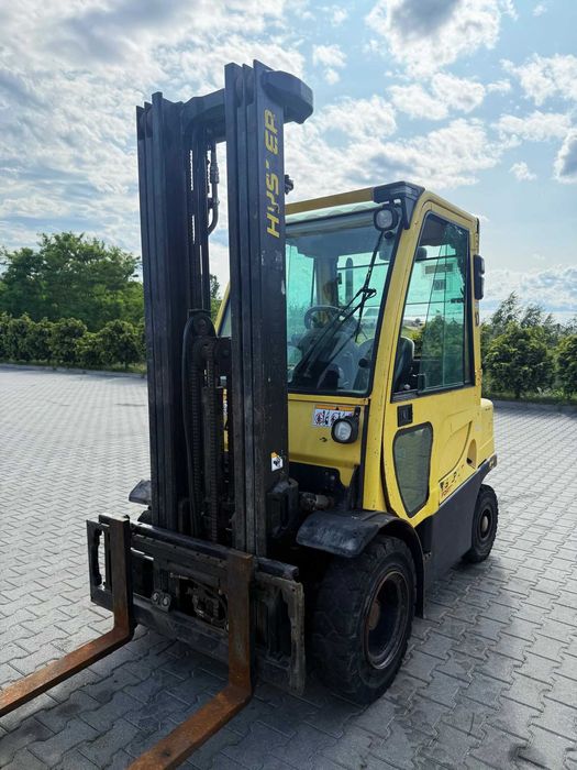 wózek widłowy HYSTER H2.5FT diesel Yanmar Triplex 5.50m kabina 9600mtg