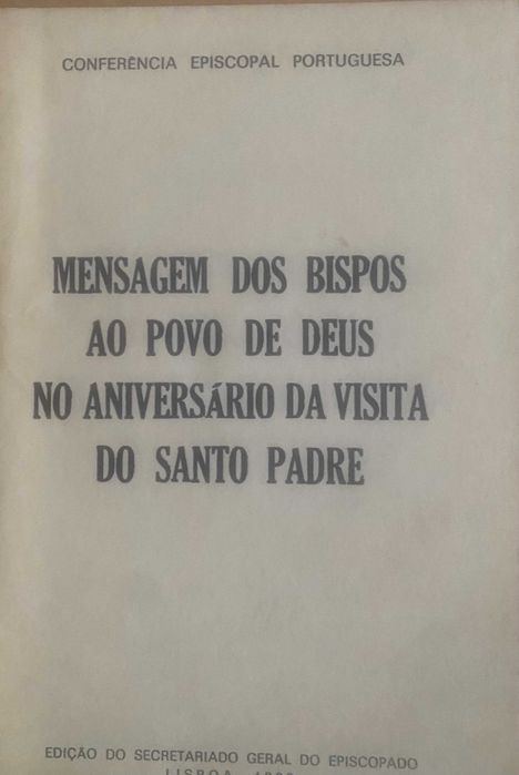 Livro mensagem dos bispos do povo