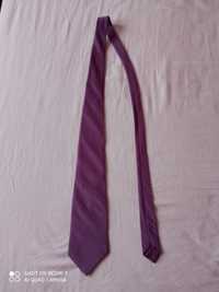 Krawat męski fioletowy