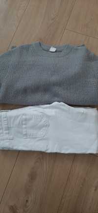 Spodnie plus sweter roz.170