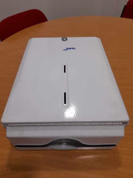 Dispensador toalhitas zig zag METAL BRANCO NOVO