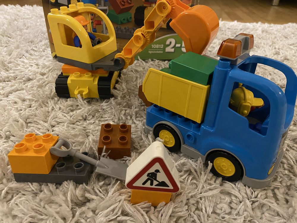 Klocki lego duplo 10812 ciężarowka i koparka