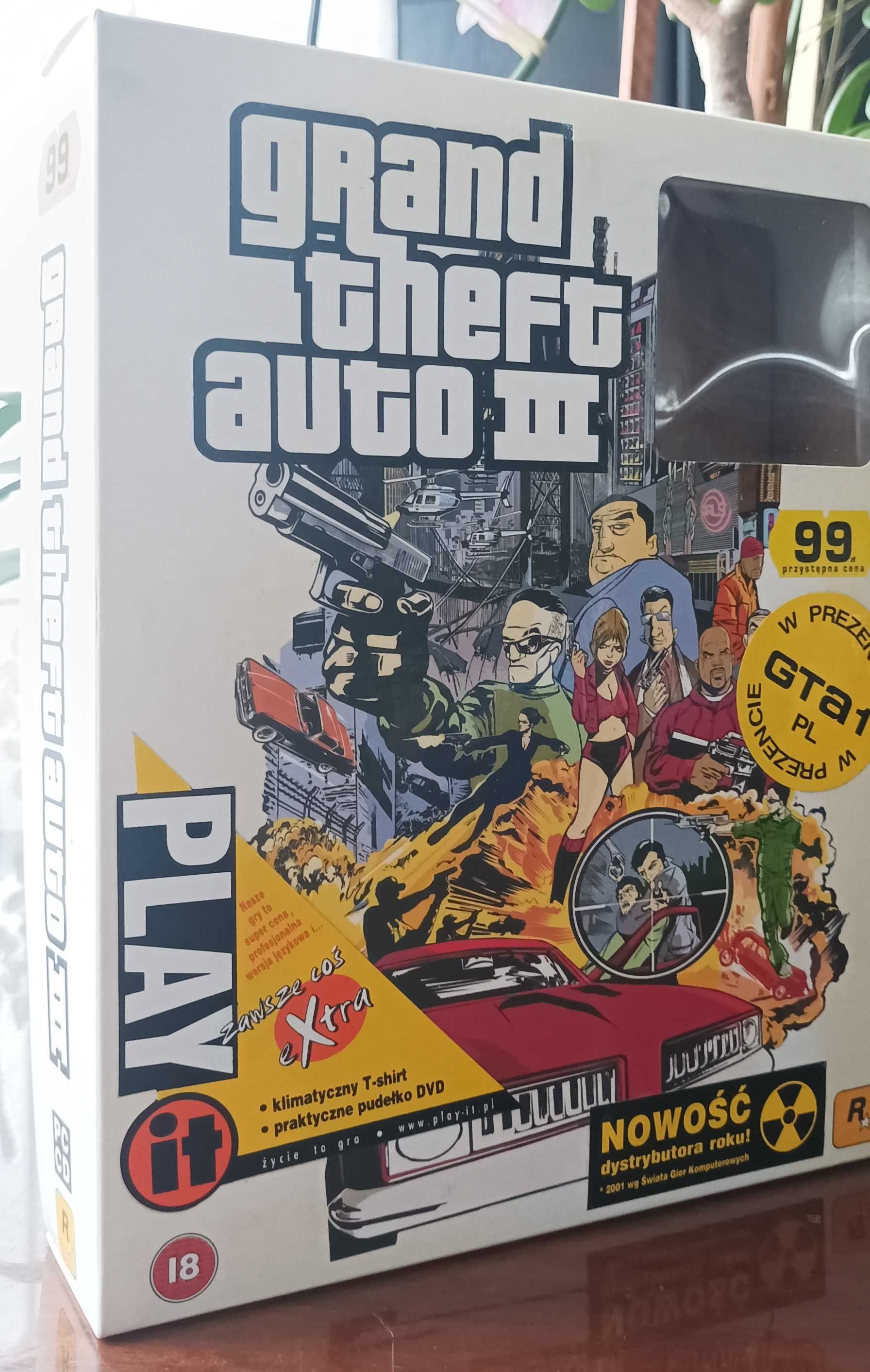 GTA III Grand Theft Auto III 3 PL Big Box - Premierowy