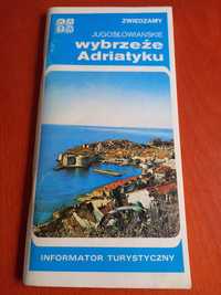 Zwiedzamy Jugosłowiańskie Wybrzeże Adriatyku pamiątka PRL 1976rok