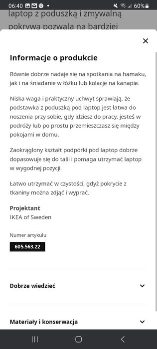Podkładka pod laptopa ikea