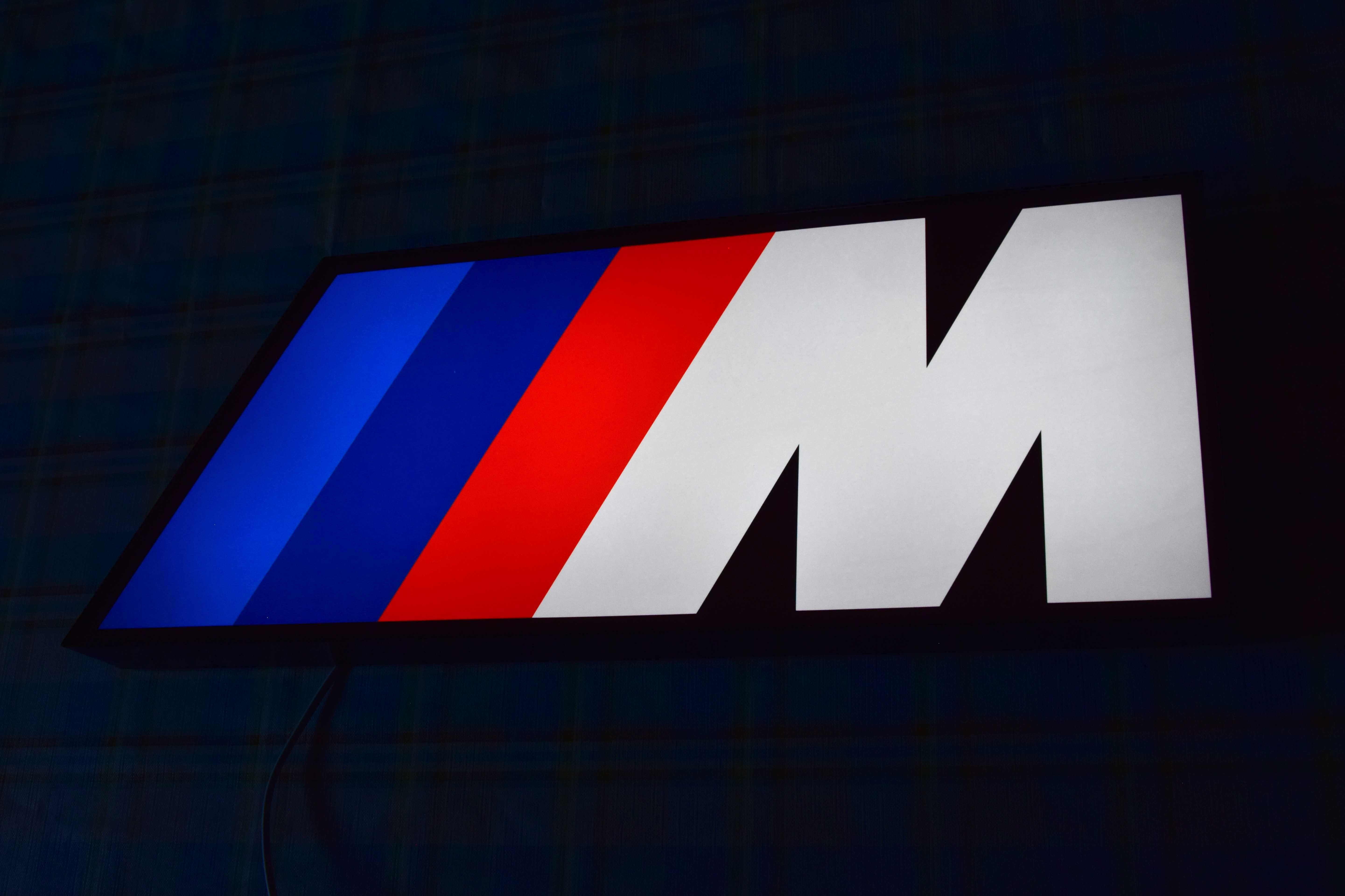 NEON M-Power BMW, Logo 3D, Baner na ściane, REKLAMA LED, Prezent