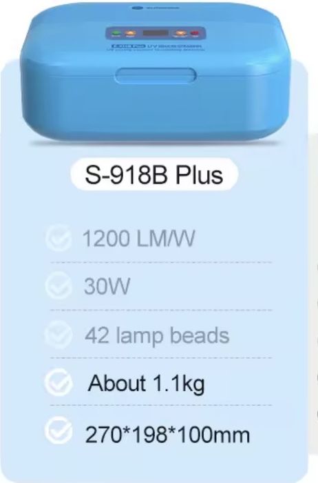 Máquina vácuo e cura UV