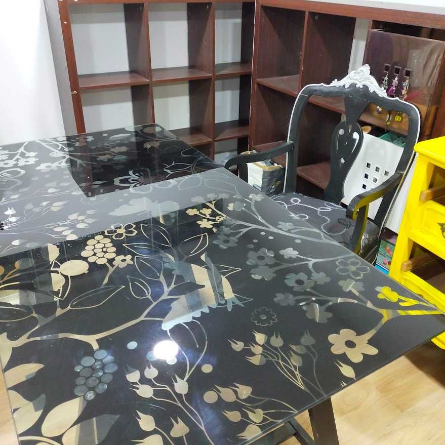 Mesa escritório com cadeirão