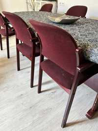 Stół + 6 krzeseł owalny lub prostokątny
