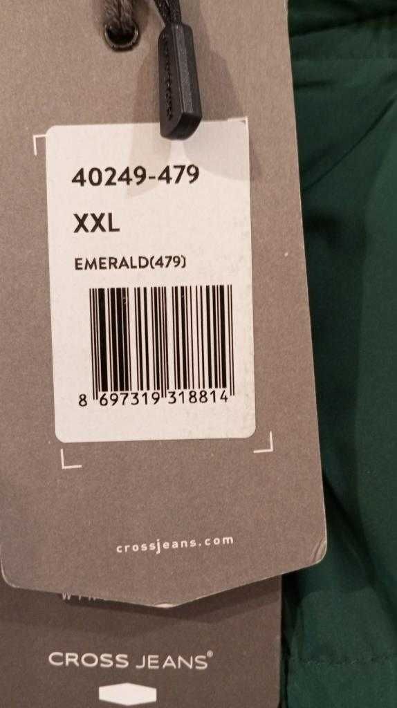 Kurtka męska CROSS JEANS puchowa, z kapturem roz. XXL
