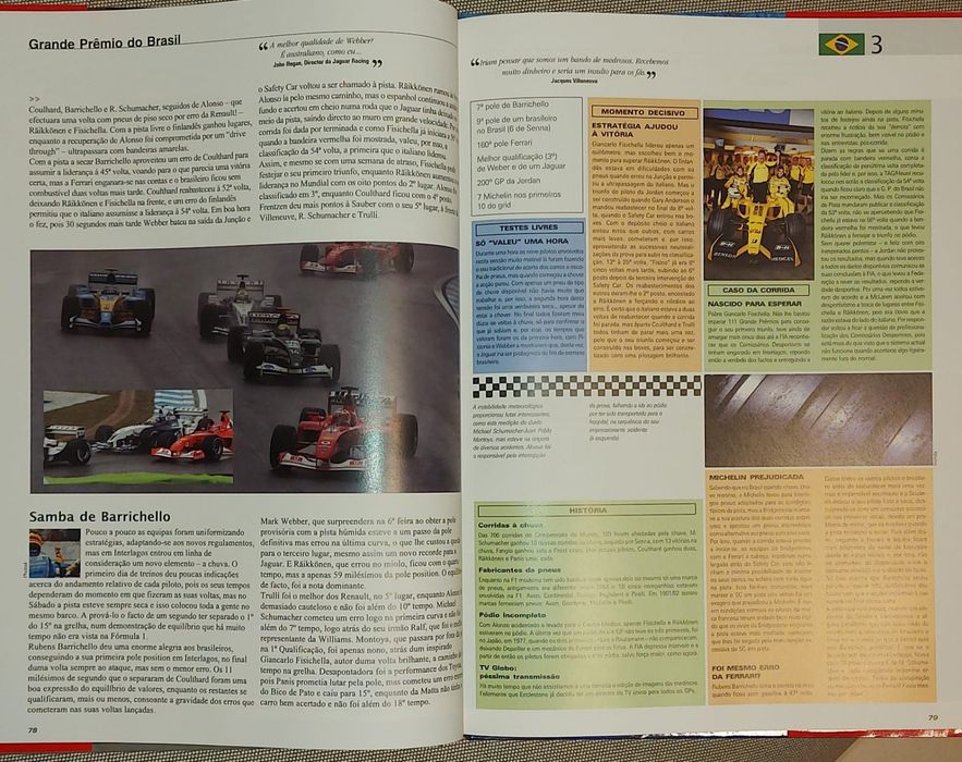 Livro: fórmula 1, época 2003/2004