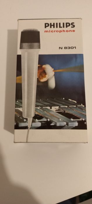 Mikrofon Philips N8301 nowy vintage